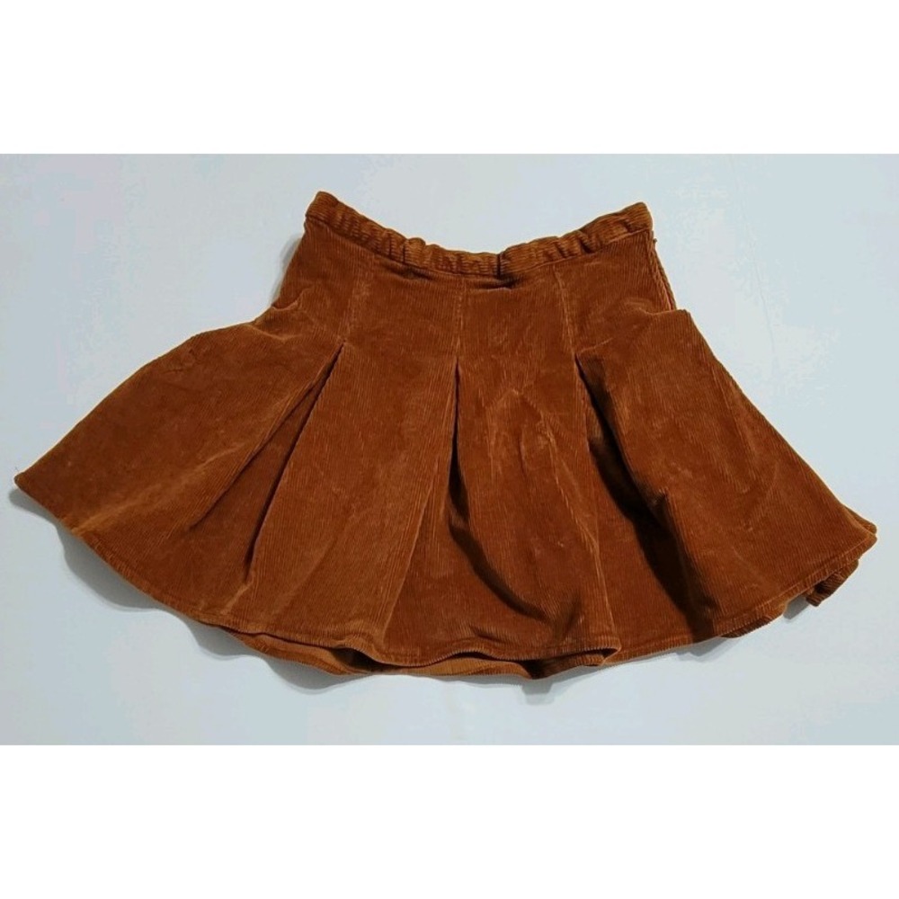 SO Skirt, Women's Size 5, Orange, Mini Skirt, Zip Up, Velvet Material